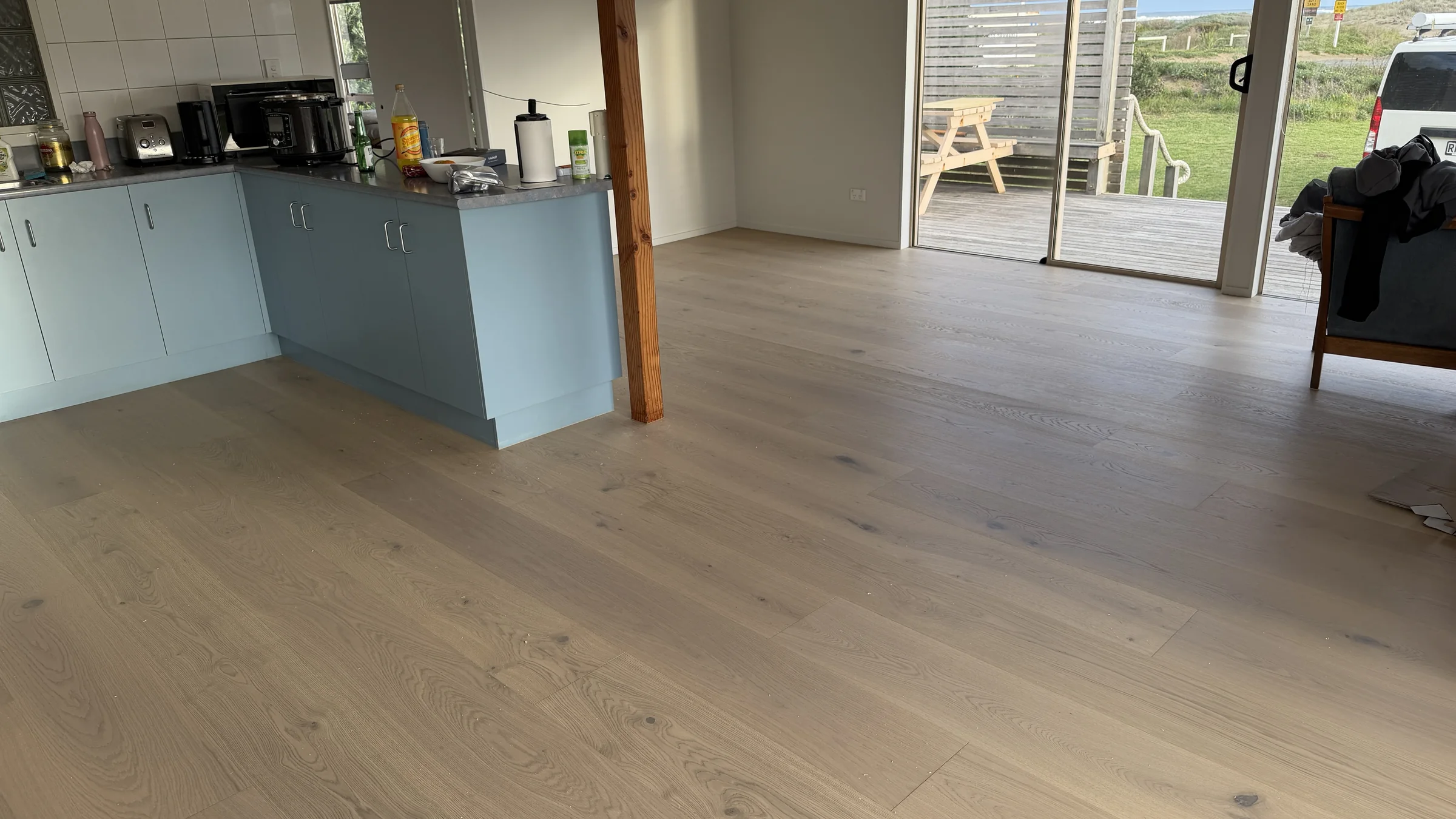 ATS Timber Latte Luxury flooring at Omamari Beach Road, Omamari