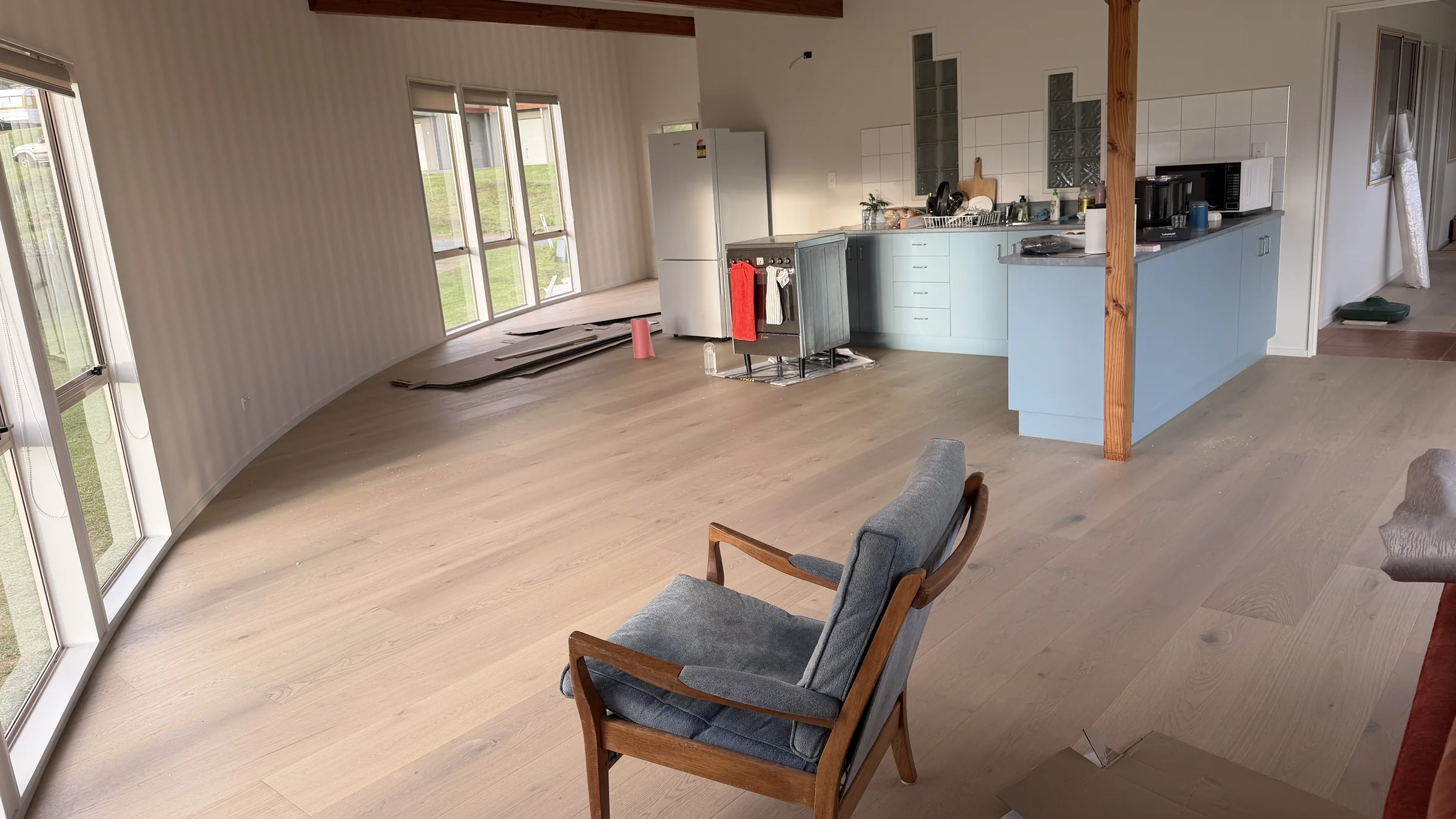 ATS Timber Latte Luxury flooring at Omamari Beach Road, Omamari