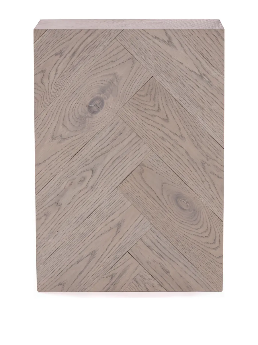 Ash herringbone engineered timber sample