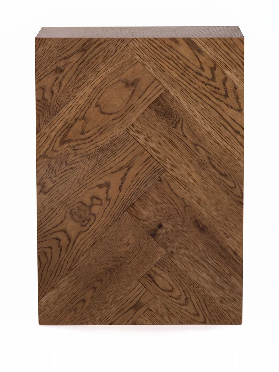 Vintage herringbone engineered timber sample